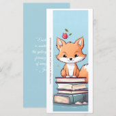 Create Your Own Books & Red Fox Bookmark Card (正面/裏面)