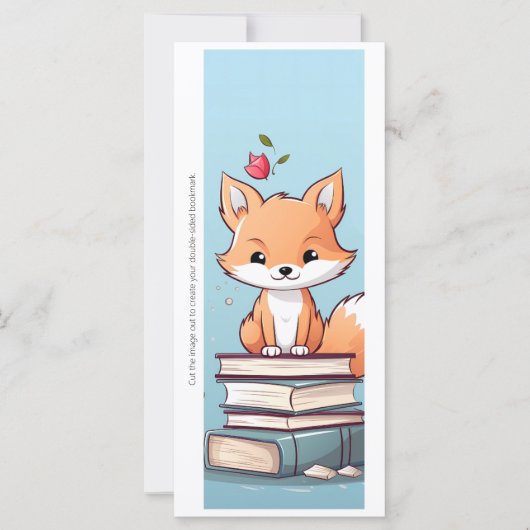 Create Your Own Books & Red Fox Bookmark Card (正面)