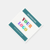 Create Your Own Branded Business Napkins Template スタンダードカクテルナプキン (角)