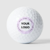 Create Your Own Branded Stamp Golf Balls with Text ゴルフボール (正面)