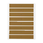 Create Your Own Brown ラップアラウンドラベル (シート)