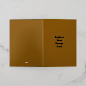 Create Your Own Brown 箔シーズンカード (外側レイダウン)