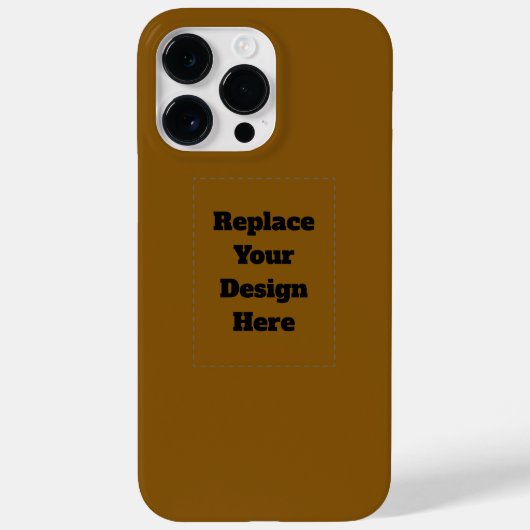 Create Your Own Brown Case-Mate iPhoneケース (裏面)