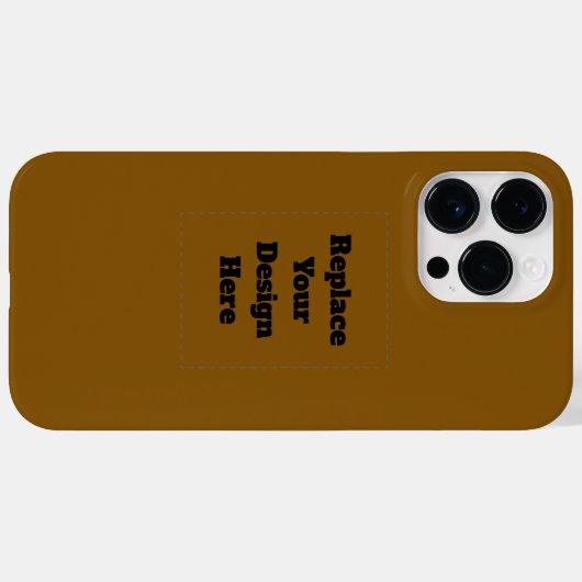 Create Your Own Brown Case-Mate iPhoneケース (裏面 (横))
