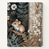 Create Your Own Brown Mouse Botanical ノートブック (裏面)
