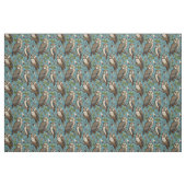 Create Your Own Brown Owls Blue ファブリック (ファットクウォーター)