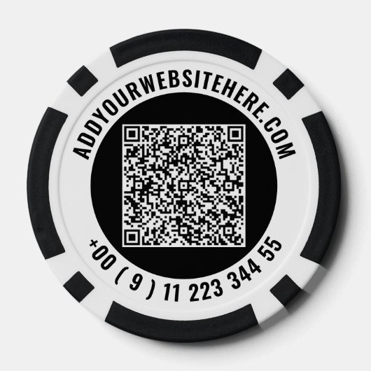 Create Your Own Business Logo Poker Chips Template ポーカーチップ (裏面)