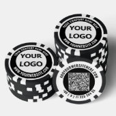 Create Your Own Business Logo Poker Chips Template ポーカーチップ (積み重ね)
