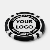 Create Your Own Business Logo Poker Chips Template ポーカーチップ (シングル)