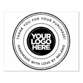 Create your own Business Logo Round Large ラバースタンプ (インプリント)