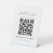 Create Your Own Business QR Code Pedestal Sign 台座サイン (正面)