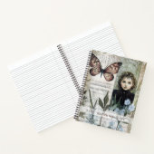 Create Your Own Butterfly Hedge Witch Botanical ノートブック (内部)