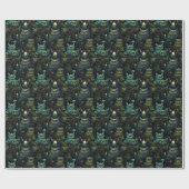 Create Your Own Candle Lit Goblin Owls Nest ラッピングペーパー (フラット)