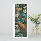 Create Your Own Capybara Flowers Bookmark Card (スタンド正面)