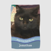 Create Your Own Cat Dad Custom Photo Golf Towel ゴルフタオル (正面)