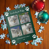 Create your own cat photo collage monogram name ジグソーパズル