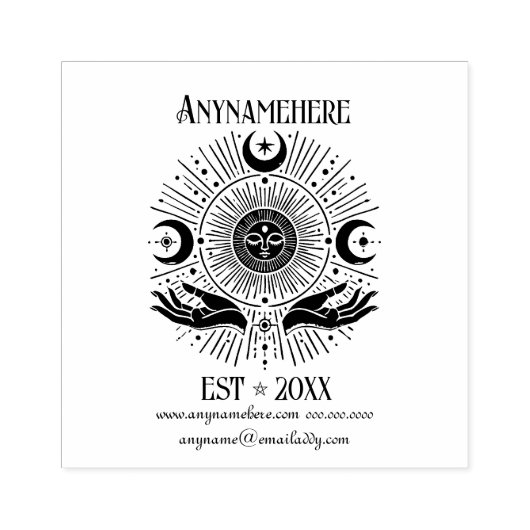 Create Your Own Celestial Divination Hands ラバースタンプ (インプリント)