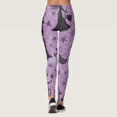 Create Your Own Celestial Purple Black Witches レギンス (裏面)