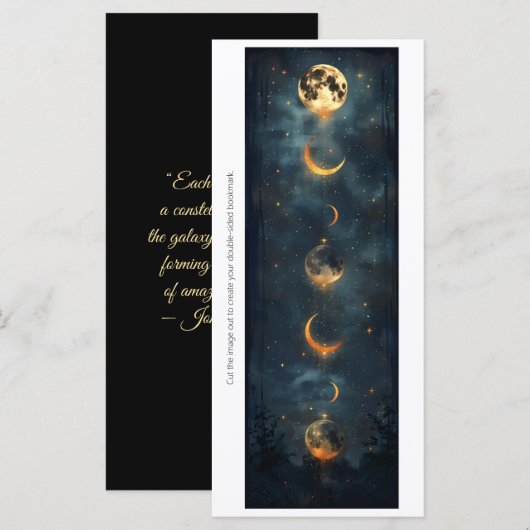 Create Your Own Changing Moons Bookmark Card (正面/裏面)