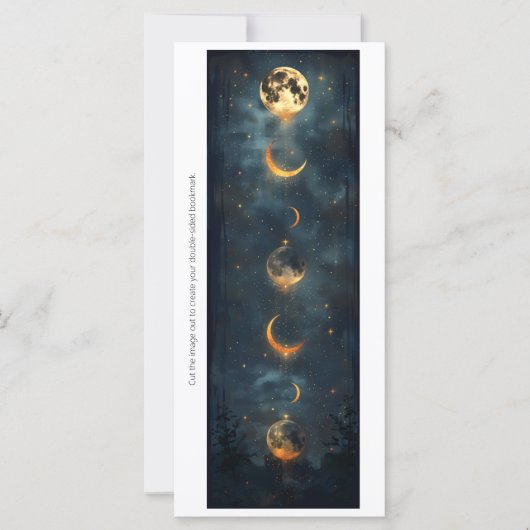 Create Your Own Changing Moons Bookmark Card (正面)