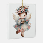 Create Your Own Charming Floral Christmas Angel セラミックオーナメント (右)