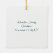 Create Your Own Charming Floral Christmas Angel セラミックオーナメント (裏面)