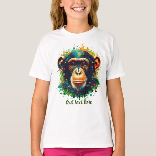 Create your own chimpanzee tシャツ (正面)