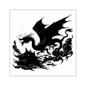 Create Your Own Chinese Dojo Castle Dragon ラバースタンプ (インプリント)