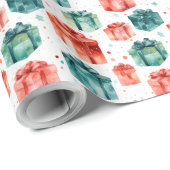 Create Your Own Chistmas Boxes & Stars ラッピングペーパー (ロールコーナー)