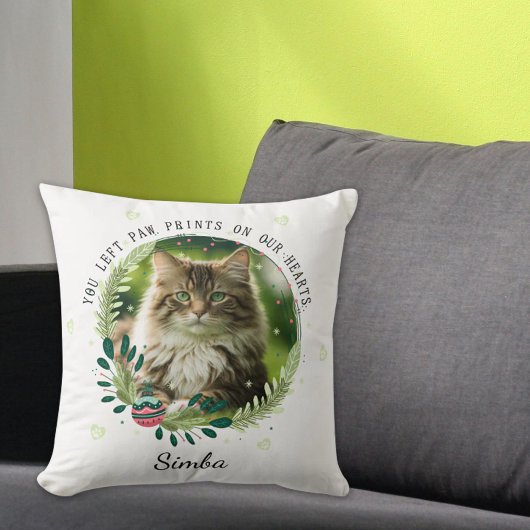 Create Your Own Christmas Cat Memorial クッション
