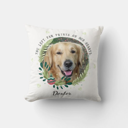 Create Your Own Christmas Dog Memorial クッション (正面)