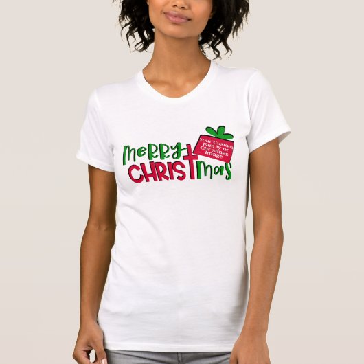 Create Your Own christmas faith cross hotbodシャツ Tシャツ (正面)