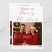create your own Christmas Family Card (正面/裏面)