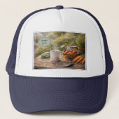 Create your own Coffee before gardening キャップ (正面)