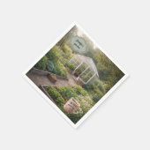 Create your own Coffee before gardening photo スタンダードカクテルナプキン (角)