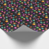 Create Your Own Colorful Altar Candles Black ラッピングペーパー (角)