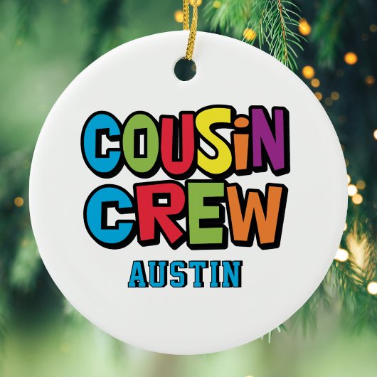 Create Your Own Colorful Cousin Crew  セラミックオーナメント