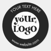 Create Your Own Company Branded Business Logo ラウンドシール (正面)