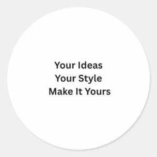 Create Your Own Company Logo Sticker ラウンドシール