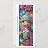 Create Your Own Cozy Highland Calf Bookmark Card (正面)