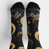 Create Your Own Crescent Moon Celestial ソックス (上部)