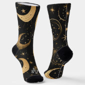 Create Your Own Crescent Moon Celestial ソックス (傾斜あり)