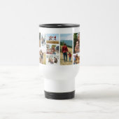 Create Your Own Custom 12 Photo Collage トラベルマグ (中央)