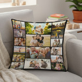 Create Your Own Custom 16 Photo Collage クッション