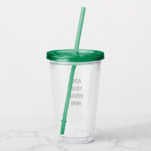 Create Your Own Custom 16oz Tumbler アクリルタンブラー (裏面)