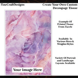 Create Your Own Custom 1 Photo Portrait Decoupage 薄葉紙