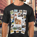 Create Your Own Custom 21 Photo Collage Tシャツ<br><div class="desc">Create your own modern photo collage t-shirt featuring 21 of your favorite pictures in a trendy overlapping retro instant film picture style design. Add your own custom text for any occasion.</div>