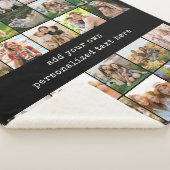 Create Your Own Custom 25 Photo Collage シェルパブランケット (3/4)