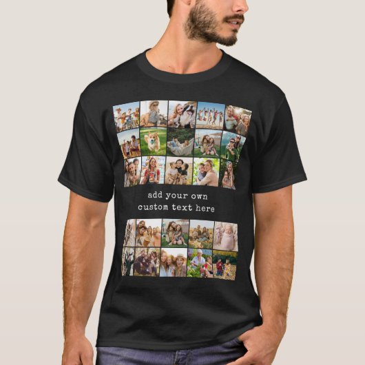 Create Your Own Custom 25 Photo Collage Tシャツ (正面)