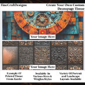 Create Your Own Custom 2 Photo Landscape Decoupage 薄葉紙